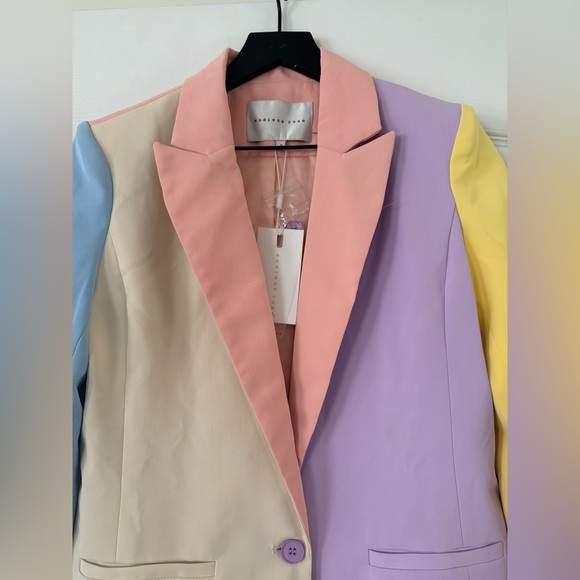 NWT - Endless Rose - Pastel Colorblock Longline Blazer - Size Small - Picture 12 of 12